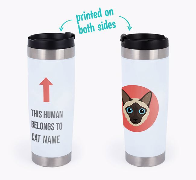 'This Human Belongs to...' - Personalized {breedCommonName} Travel Mug